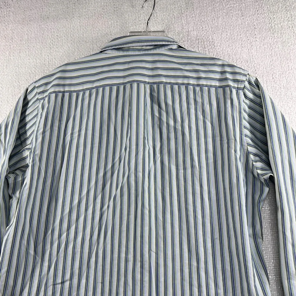J Crew Mens Striped Button Down Long Sleeve Casual Dress Shirt‎ Size L